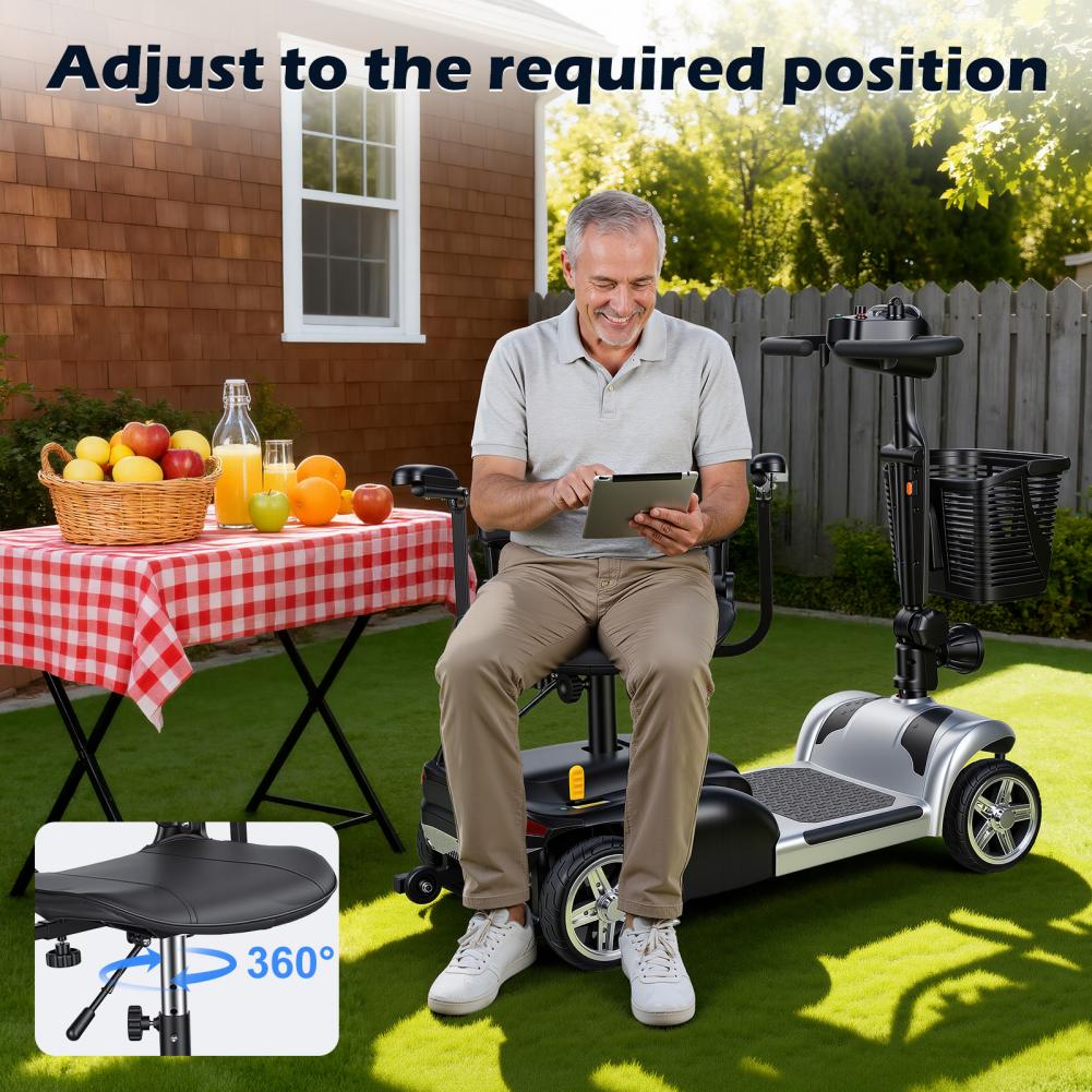 Electric Scooter Charger - Scooter de mobilité avec éclairage LED,